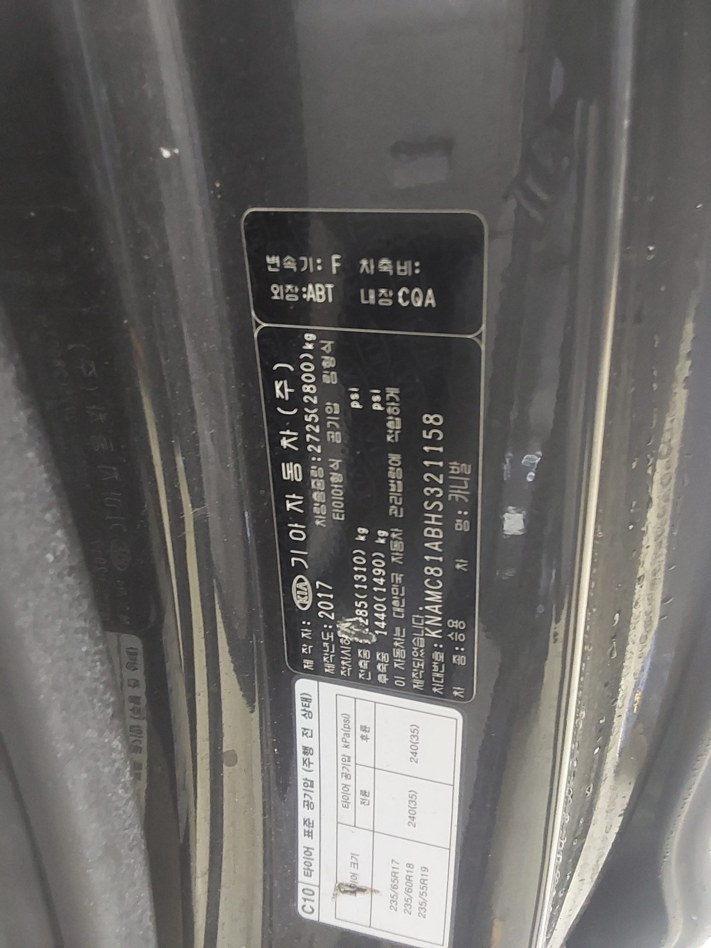 2017 - kia carnival