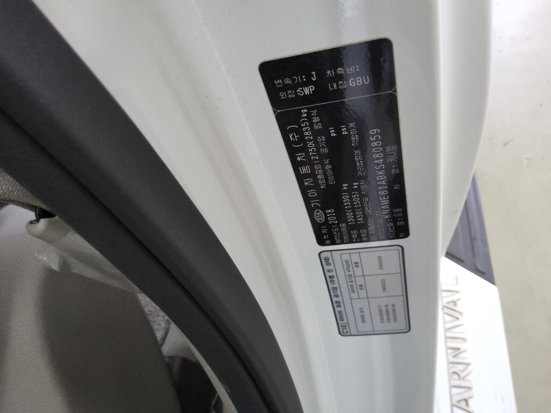 2019 - kia carnival